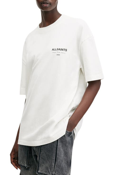 Underground Logo Oversize Cotton Graphic T-Shirt