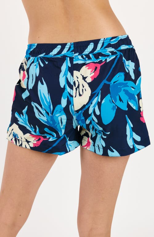 Calypsa Women's 2"-3" Board Shorts - Patterns In Blue