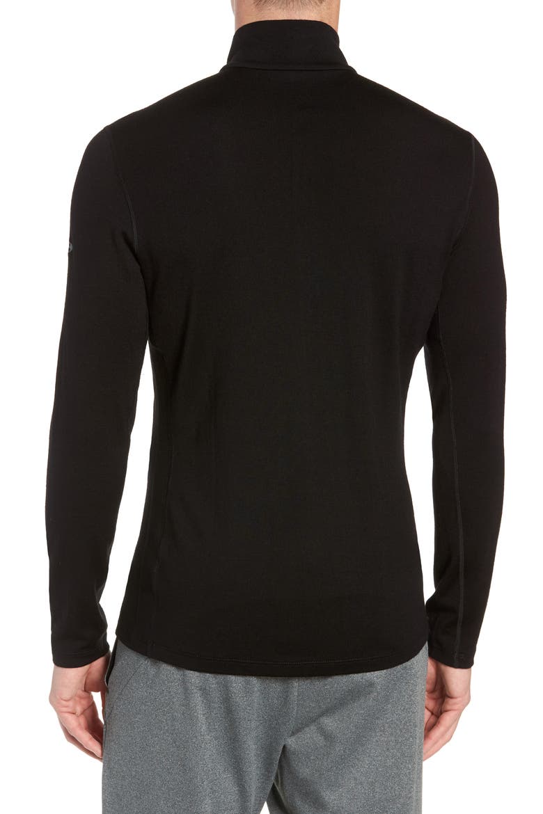 260 Tech Merino Wool Half Zip Base Layer Top, Alternate, color, BLACK