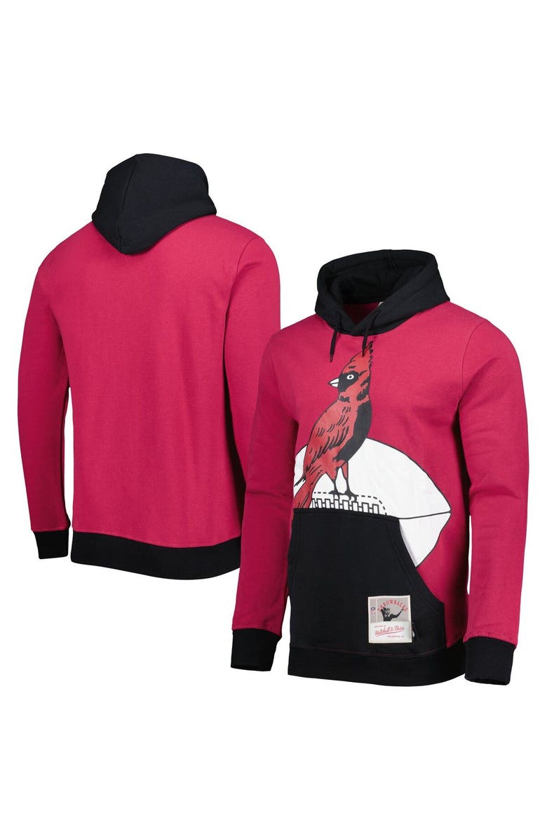 Mitchell & Ness Men's Mitchell & Ness Cardinal Arizona Cardinals Big Face 5.0 Pullover Hoodie, Main, color, Cardinal