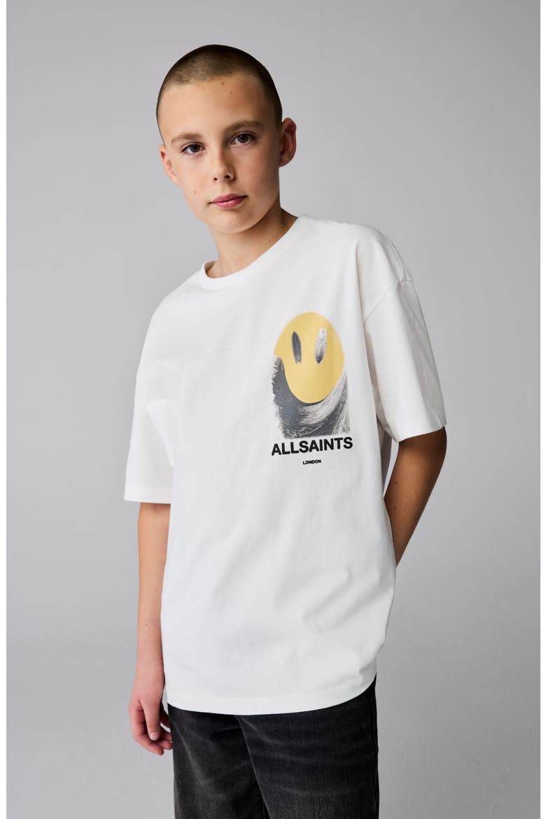 Kids' Smile Cotton Graphic T-Shirt, Alternate, color, WHITE