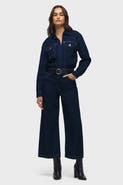 Hudson Jeans Wide Leg Crop Jumpsuit