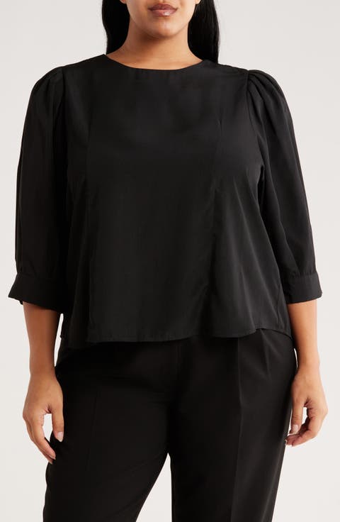 Three Quarter Sleeve Top (Plus)