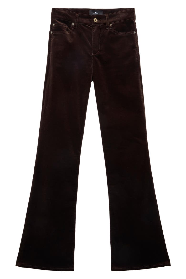 The Leggy Bootcut Velvet Jeans, Alternate, color, VELVET CHOCOLAT