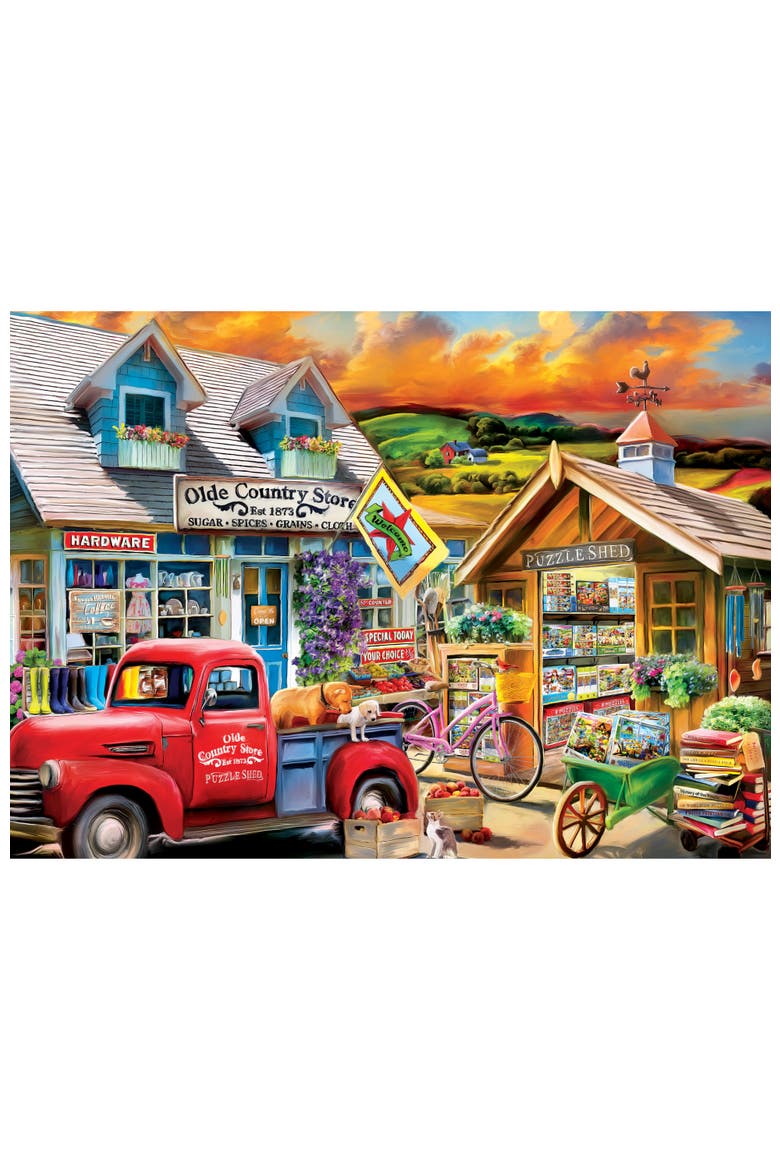The Puzzle Shed 1000 Piece Jigsaw Puzzle, Alternate, color, Multicolor