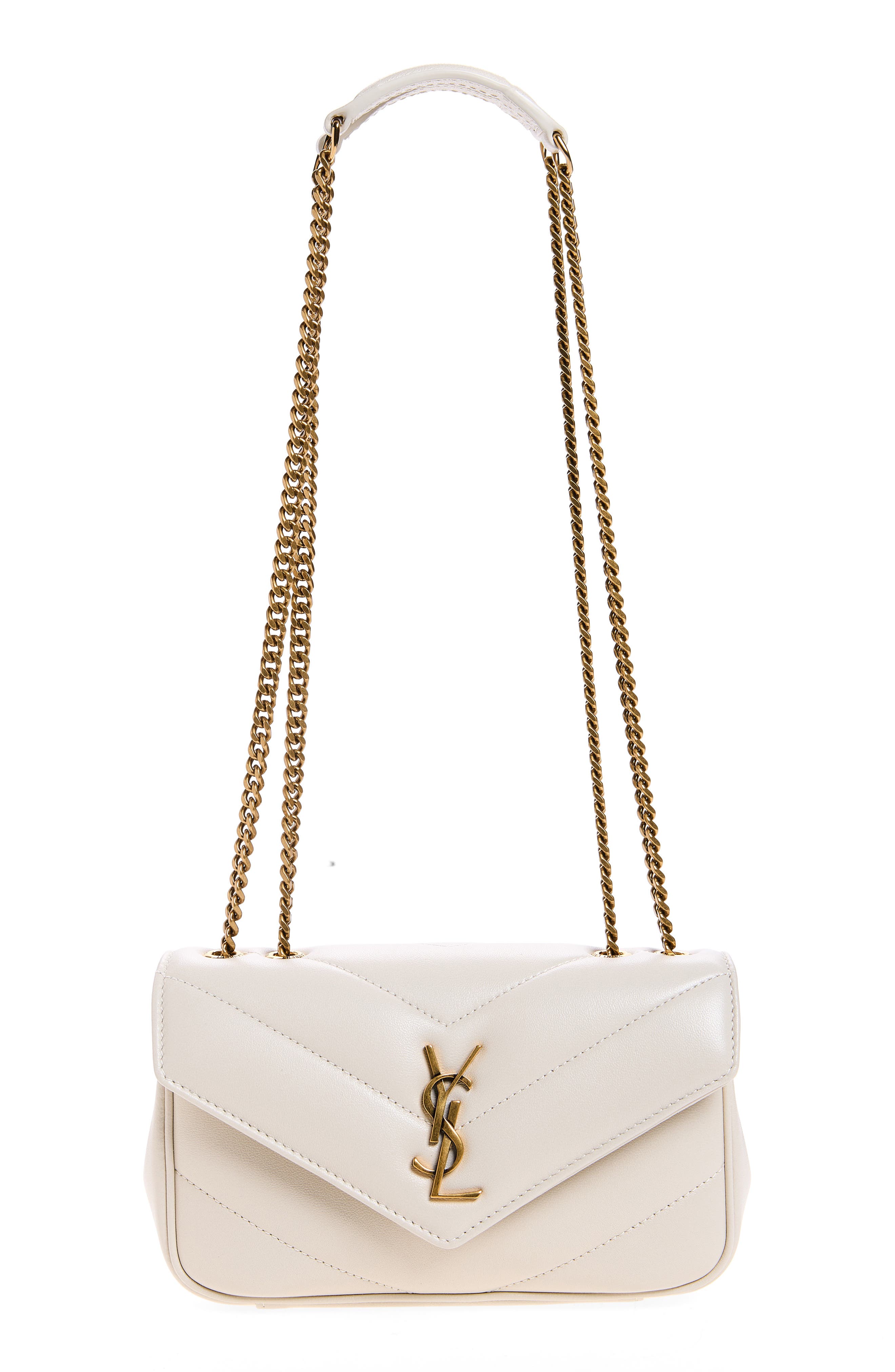Женские сумки Saint Laurent Toy Loulou Quilted Leather Shoulder
