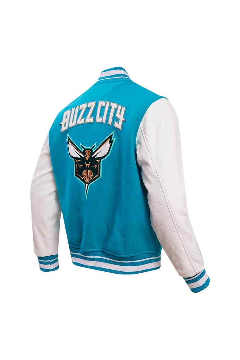 Men's Pro Standard Teal Charlotte Hornets 2023/24 City Edition Varsity Jacket, Alternate, color, Teal