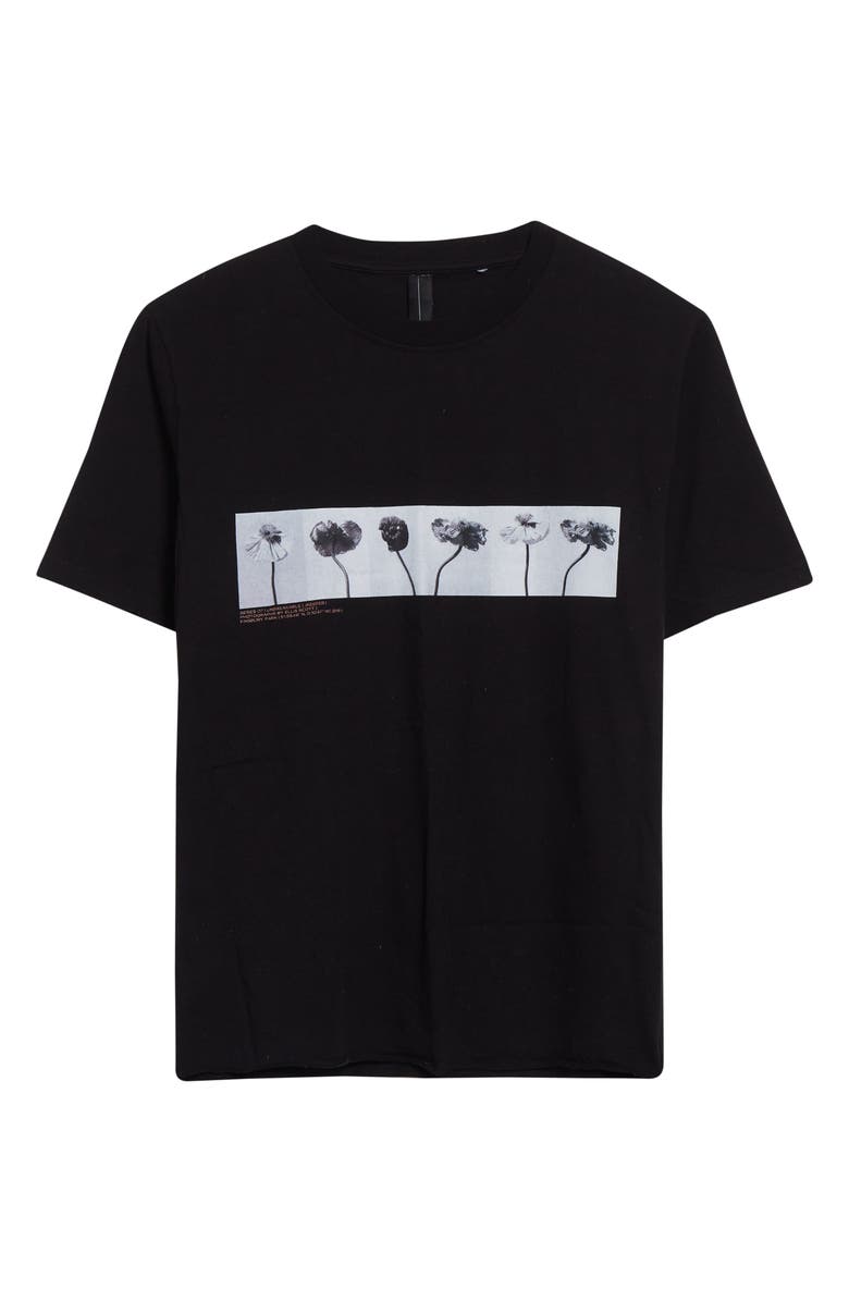 JKEEFER Line Up Organic Cotton Graphic T-Shirt, Alternate, color, Black