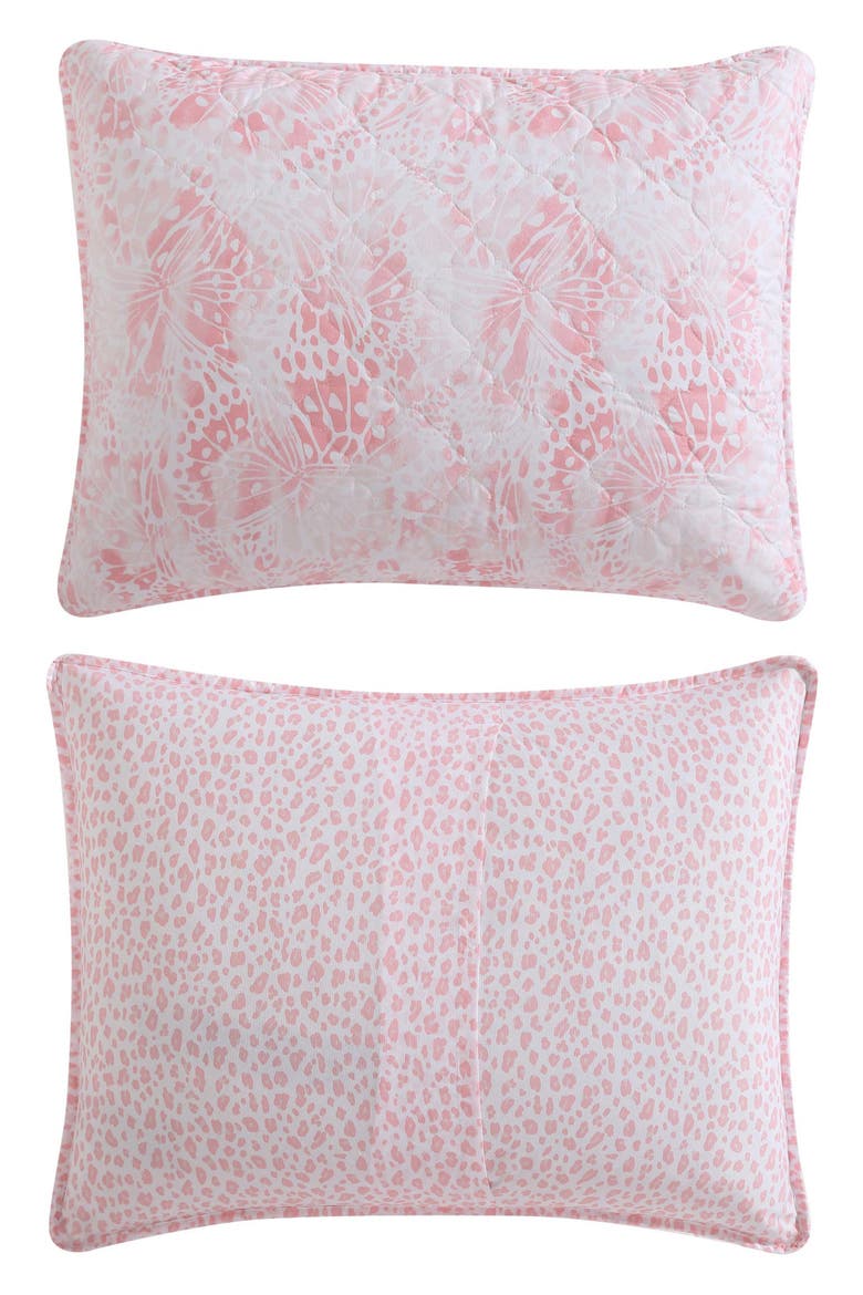 Butterfly Ombré Quilt & Sham Set, Alternate, color, PINK