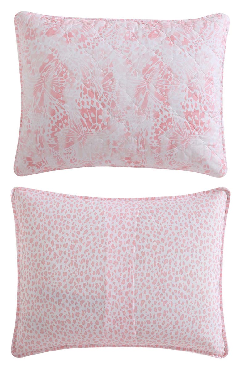 Betsey Johnson Butterfly Ombré Quilt & Sham Set, Alternate, color, Pink