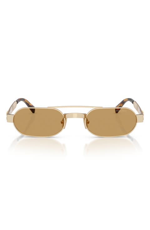 52mm Oval Sunglasses