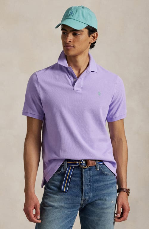 Polo Ralph Lauren Classic Fit Mesh Polo Shirt In Light Lilac/c5171