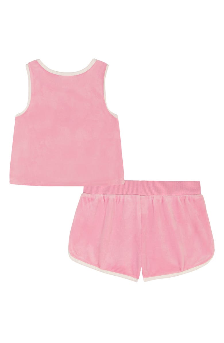 Juicy Couture Kids' Embellished Velour Tank & Shorts Set, Alternate, color, Pink