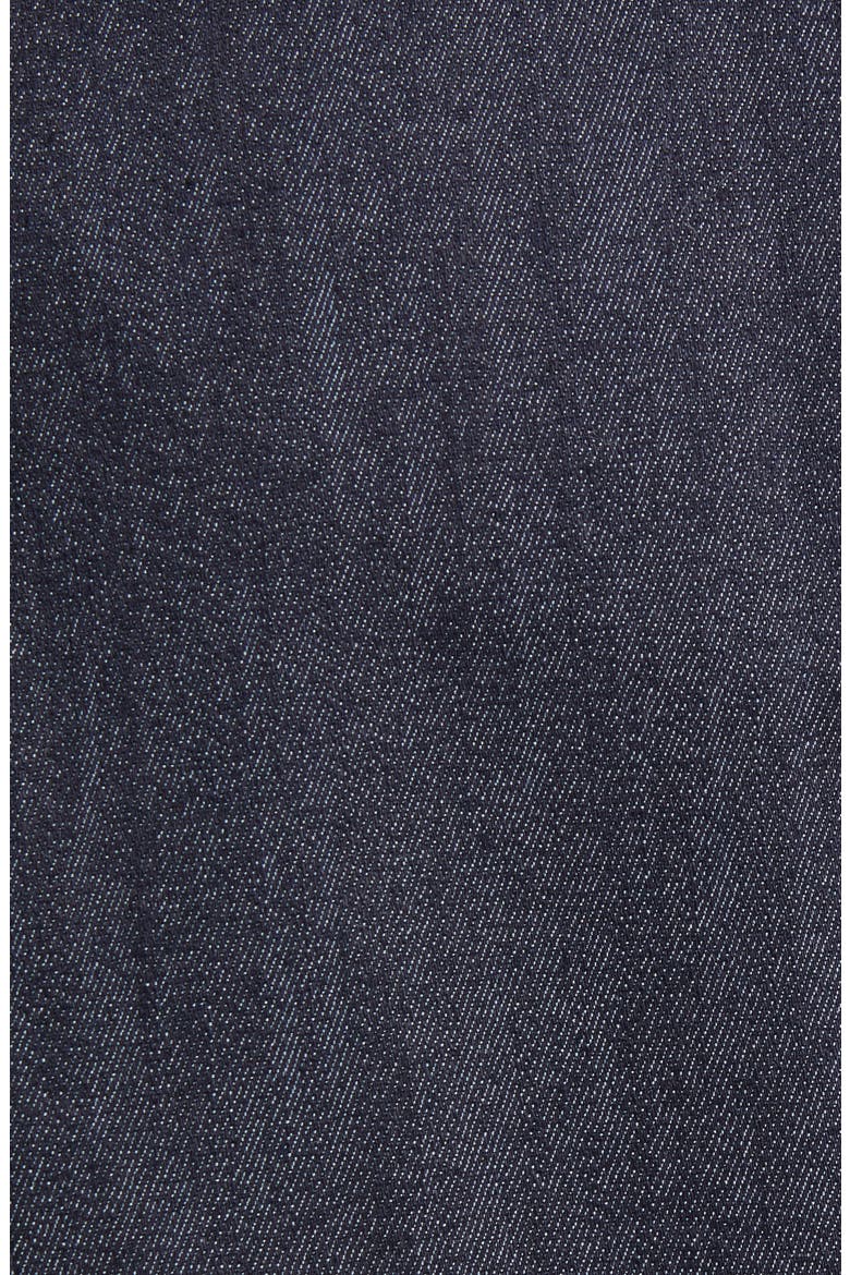 Khloe Ruched Sleeve Denim Blazer, Alternate, color, INDIGO