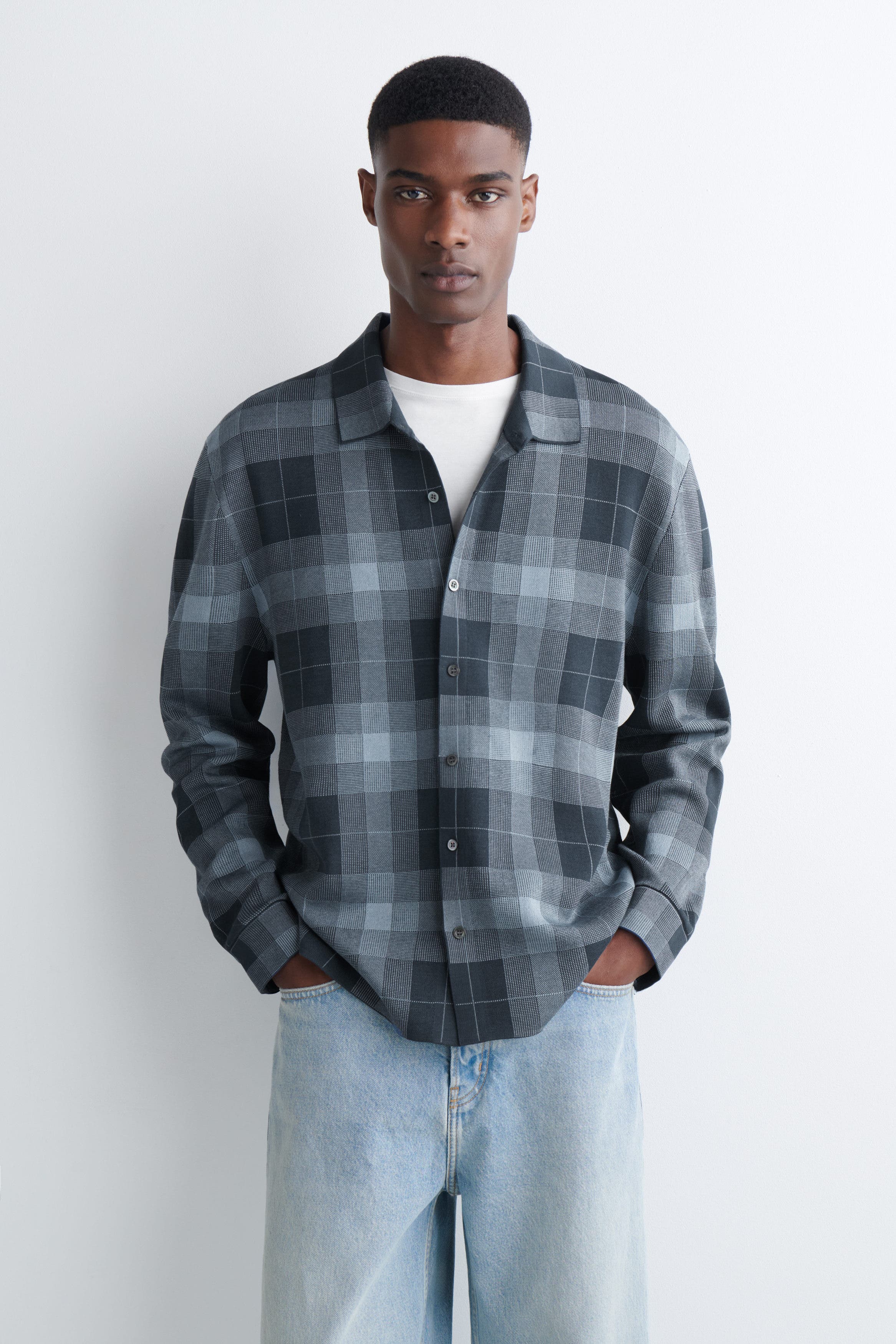 Relaxed Knitted Cotton Shirt - image 3
