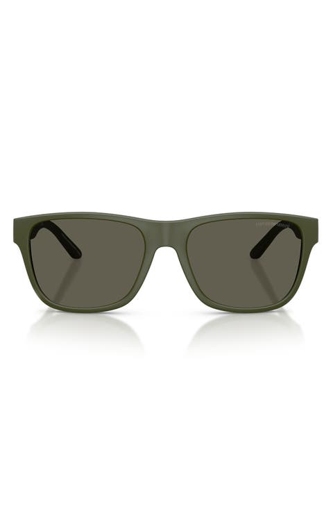 56mm Square Sunglasses