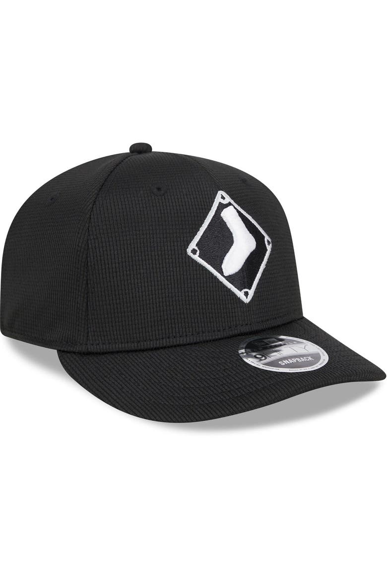 Men's New Era  Black Chicago White Sox 2025 Batting Practice Low Profile 9FIFTY Snapback Hat, Alternate, color, Black