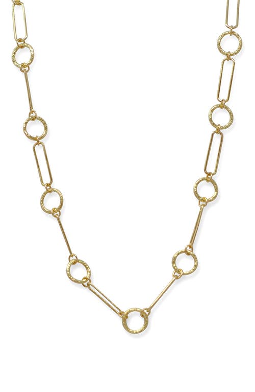 Armenta Textured Link Necklace In Gold