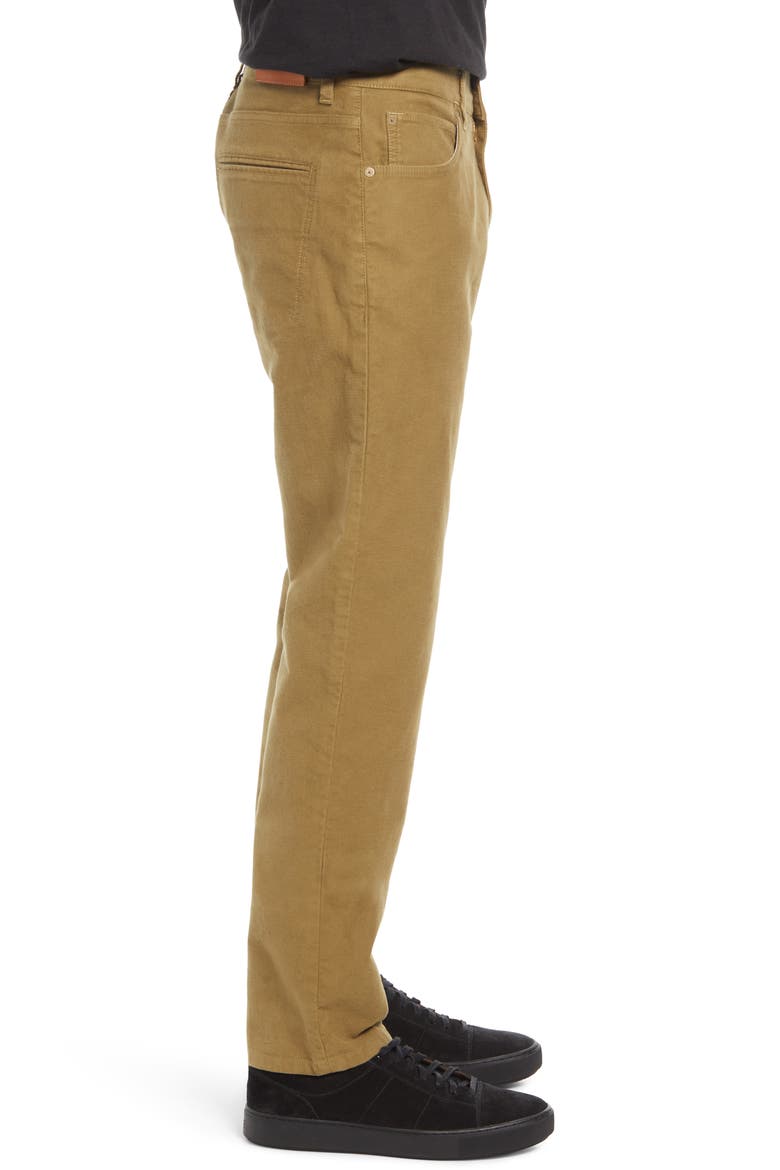 Moleskin Slim Fit Five Pocket Pants, Alternate, color, OLIVE