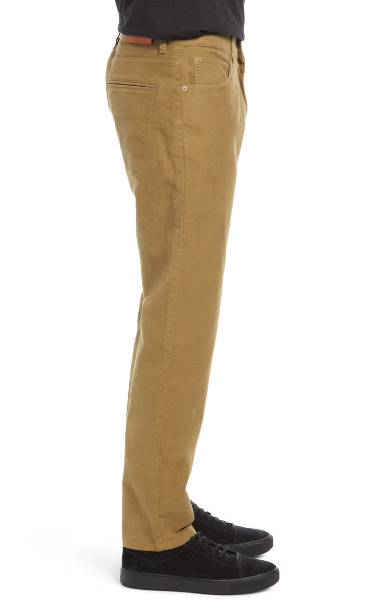 Billy Reid Moleskin Slim Fit Five Pocket Pants, Alternate, color, Olive