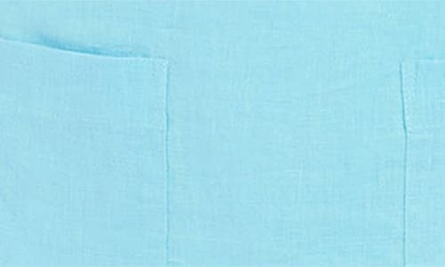 Fifteen Twenty Karina Linen Minidress In Capri Blue