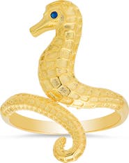 Queen Jewels Sterling Silver Seahorse Ring
