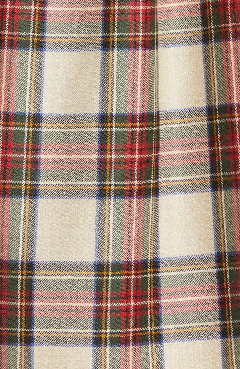 Drake's Plaid Virgin Wool Button-Up Work Shirt, Alternate, color, 