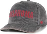 '47 Men's '47 Gray Oklahoma Sooners Reclaim Snow Wash Corduroy Hitch Adjustable Hat