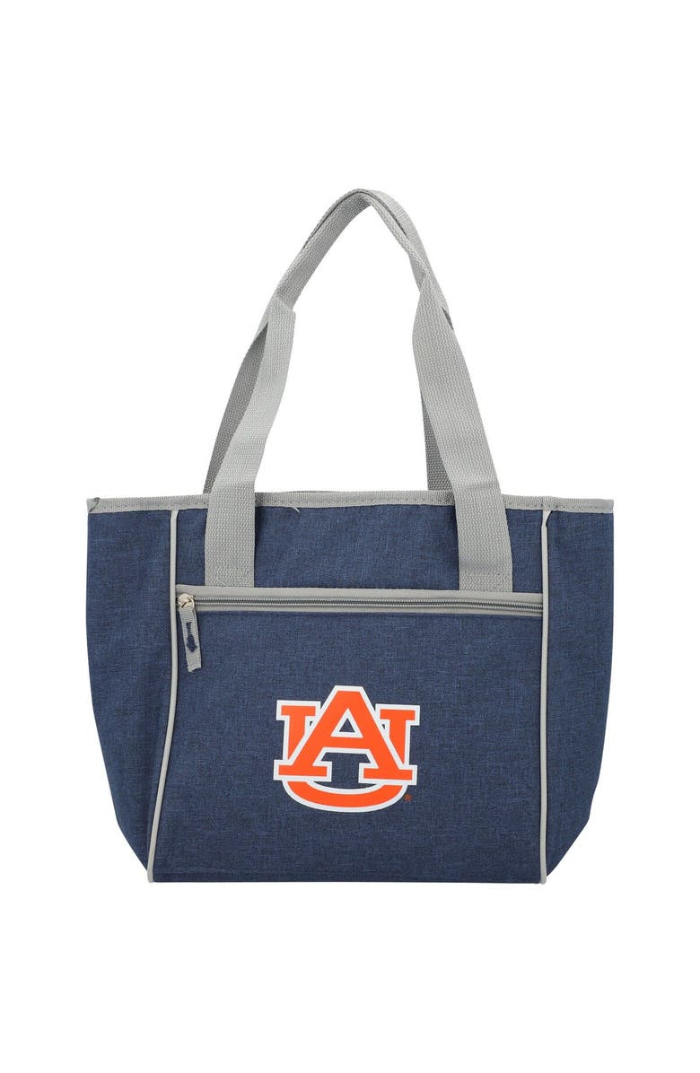 LOGO BRANDS Auburn Tigers Quartrefoil Team Logo 16-Can Cooler Tote, Main, color, 