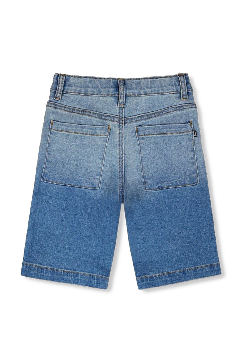 Stretch Gradient Jean Bermuda, Alternate, color, Grey To Blue Gradient