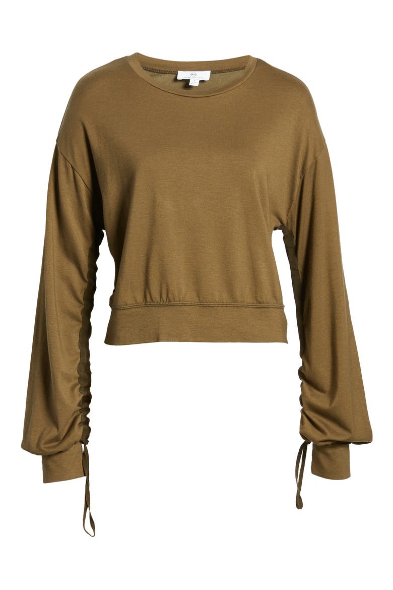 Farrow Blouson Sleeve Cotton Blend Top, Alternate, color, NOTTING VINE