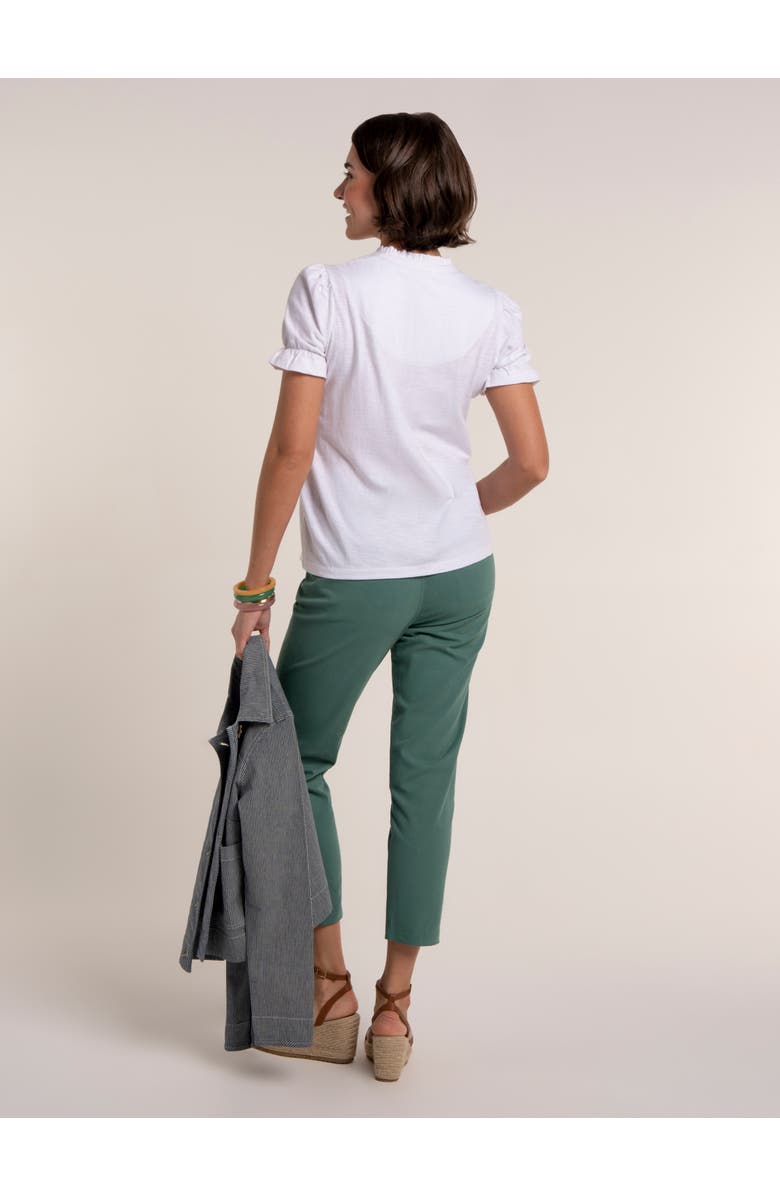 Brakeburn Isadora Embroidery Detail Blouse, Alternate, color, White