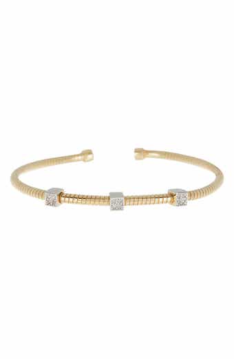 MESHMERISE Diamond Station Bangle Bracelet