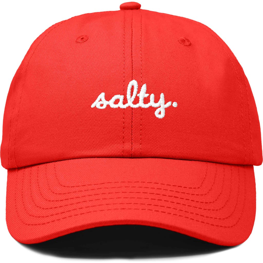 Shop Dalix Salty Embroidered Everyday Hat In Red