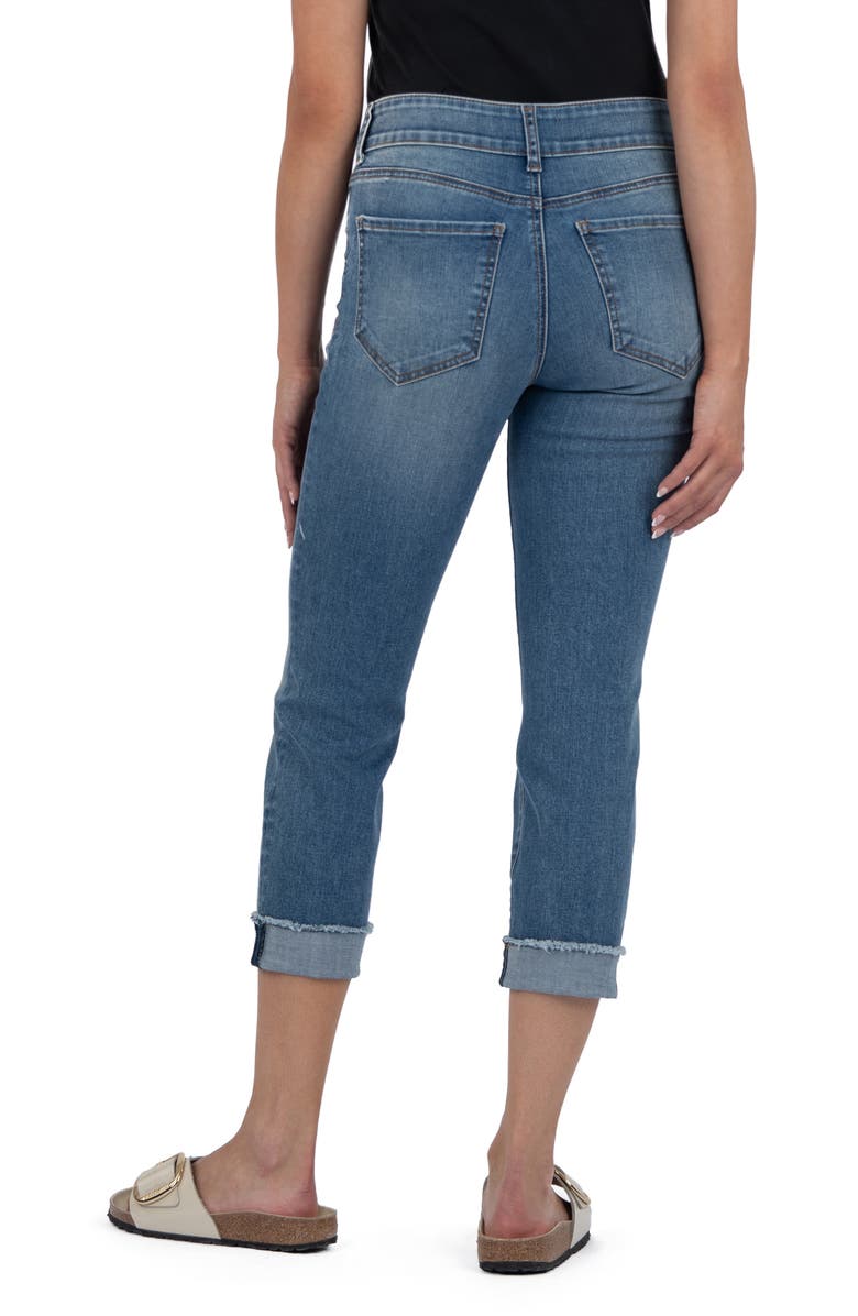 KUT from the Kloth Amy Low Rise Crop Slim Straight Leg Jeans, Alternate, color,