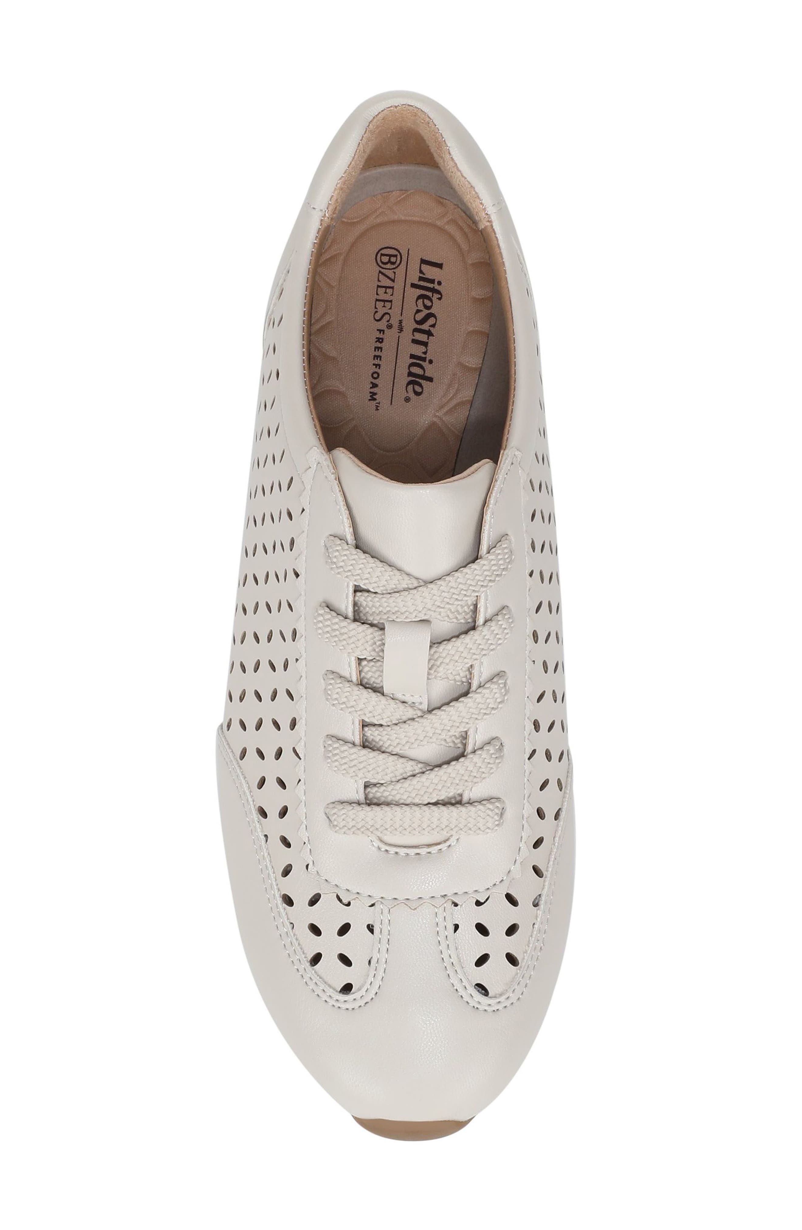 Forsythia Cutout Sneaker, Alternate, color, BONE
