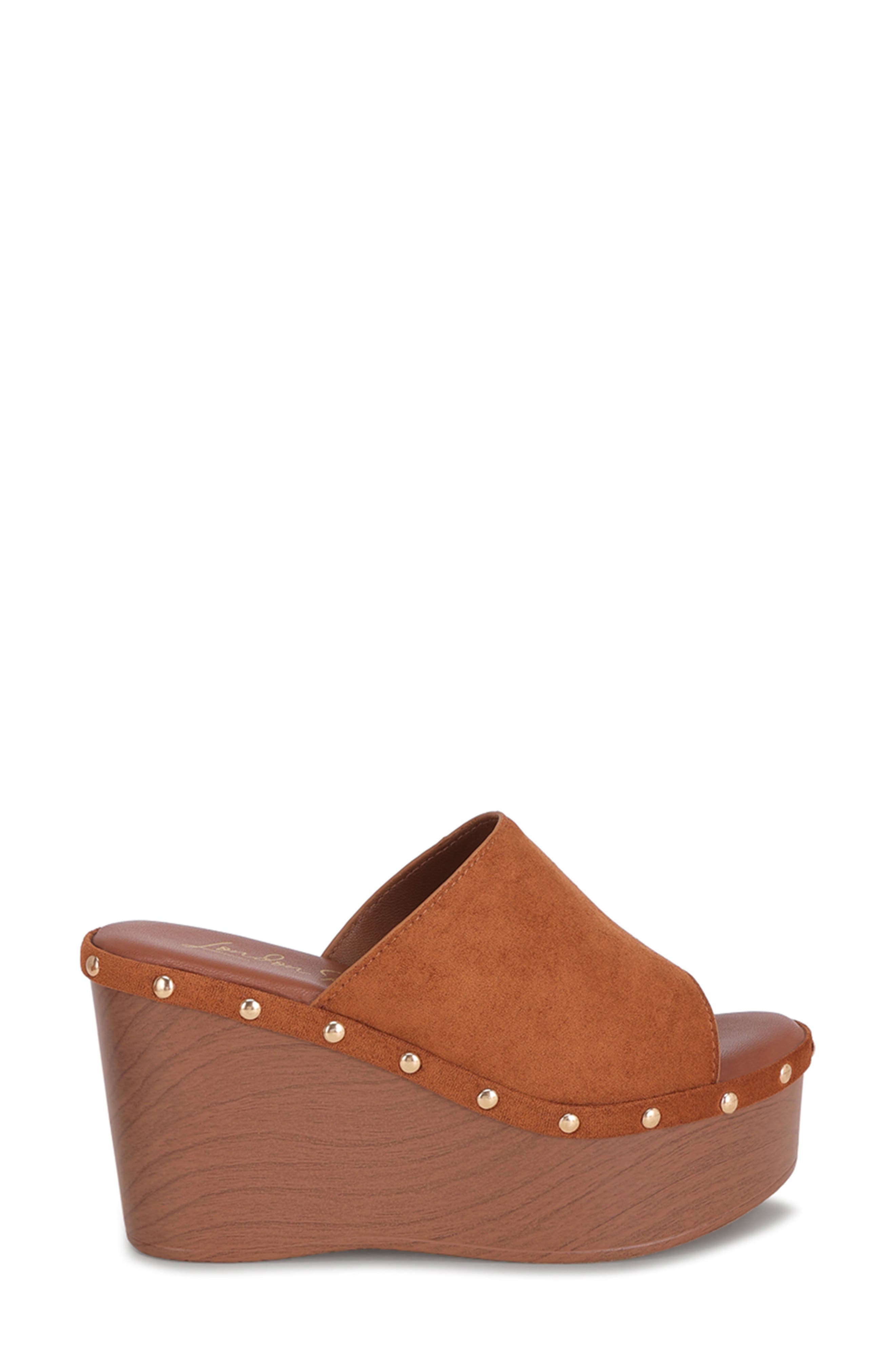 Zorya Wedge Sandal, Alternate, color, TAN SUEDE