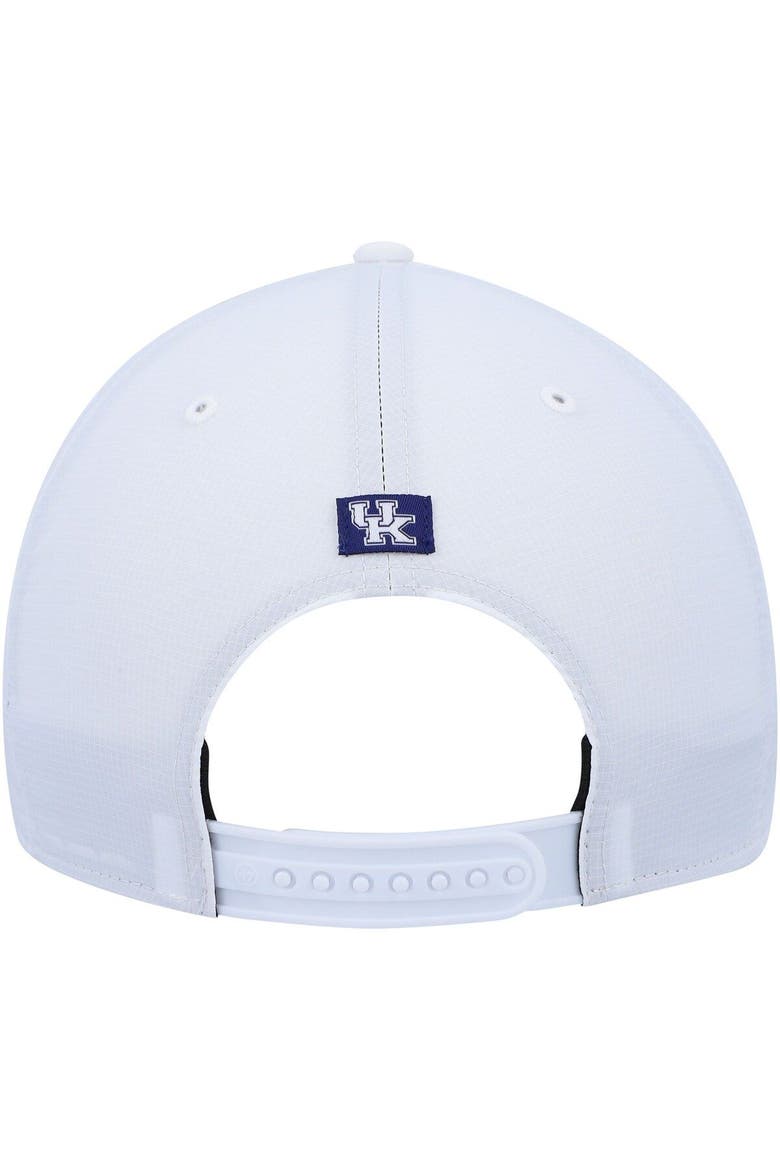 Men's '47 White Kentucky Wildcats Stars and Stripes Flag Flutter Hitch Snapback Hat, Alternate, color, White