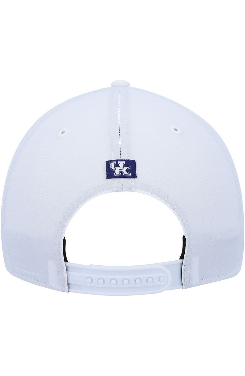 '47 Men's '47 White Kentucky Wildcats Stars and Stripes Flag Flutter Hitch Snapback Hat, Alternate, color, White