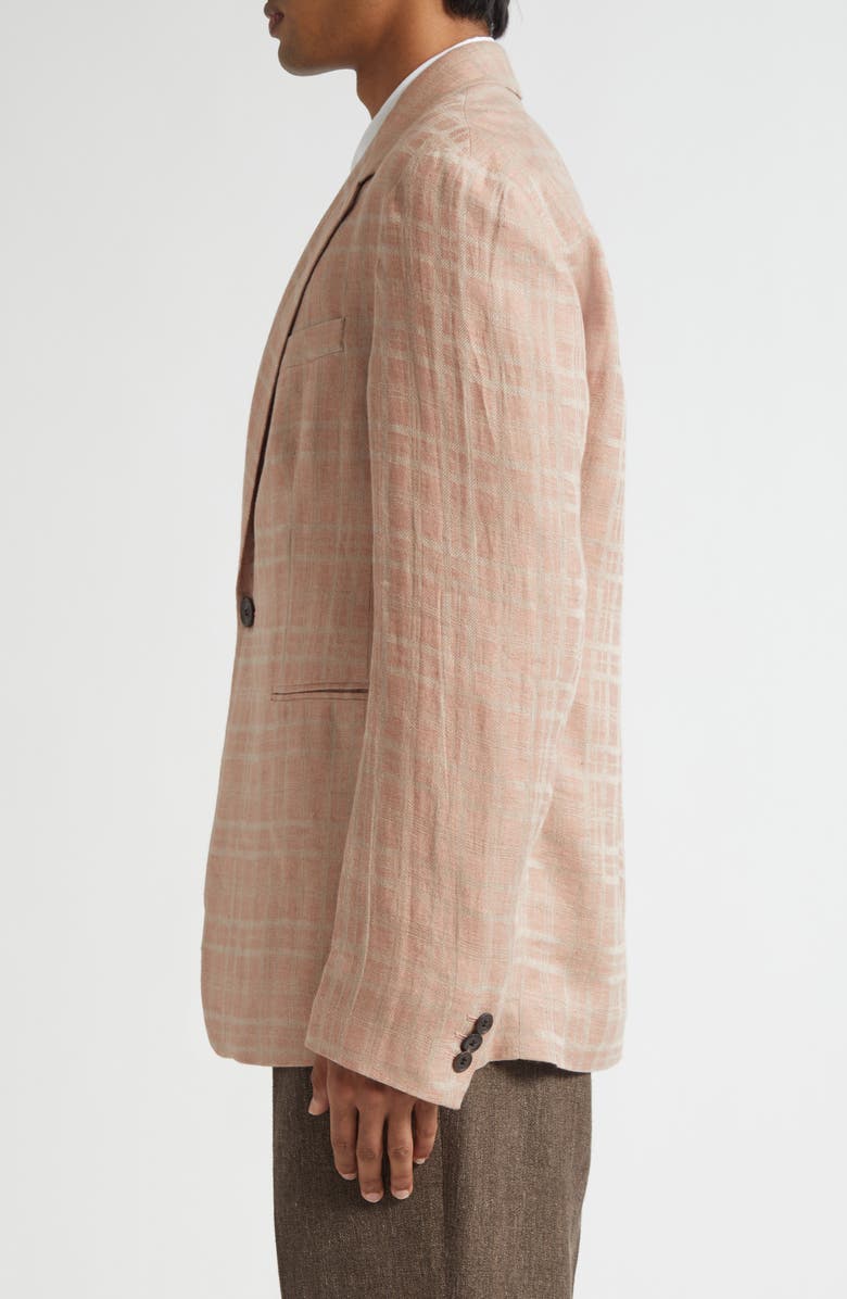 OUR LEGACY Unconstructed Shinjuku Linen Blazer, Alternate, color, Hammock Check Crumpled Linen
