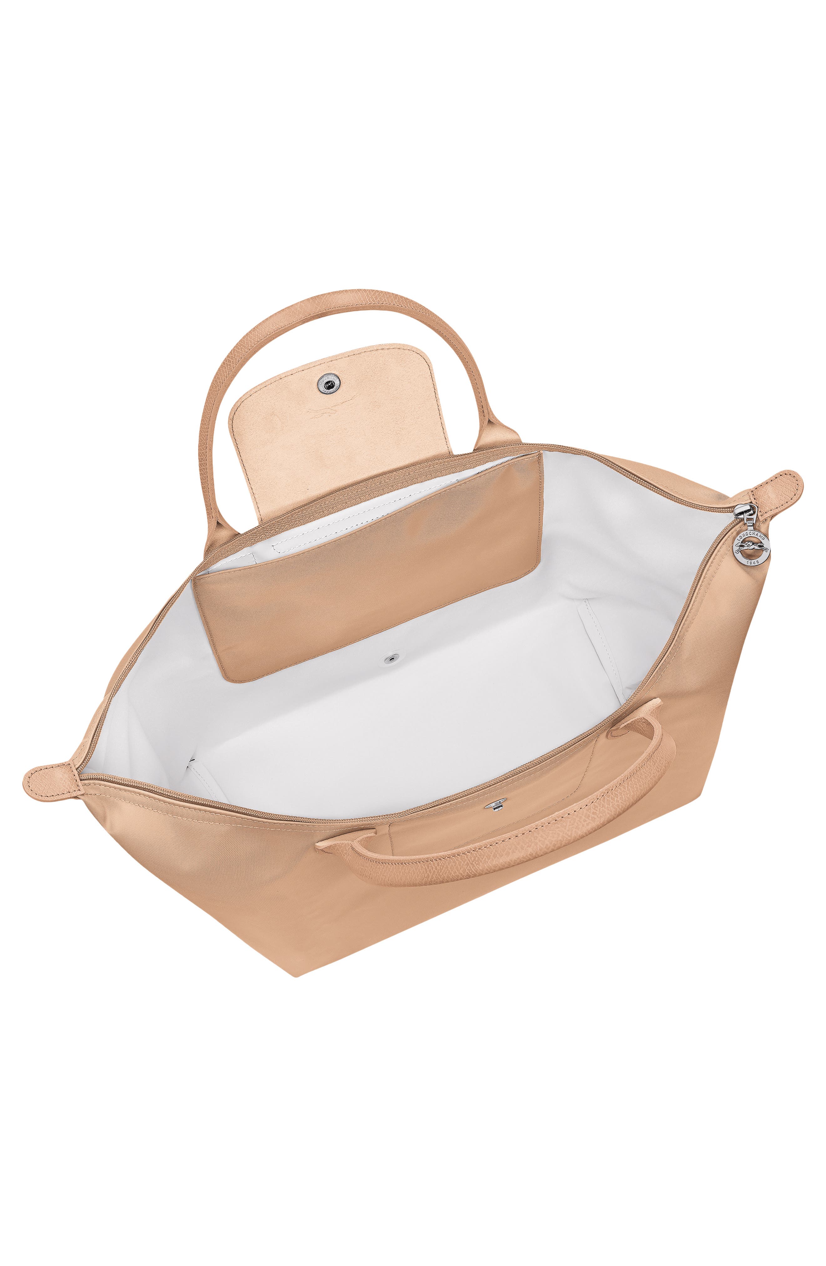 Large Le Pliage One Shoulder Bag, Alternate, color, BEIGE