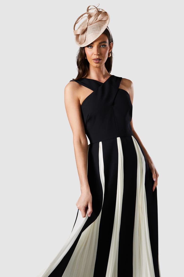 Cross Front Maxi Dress, Alternate, color, Mono