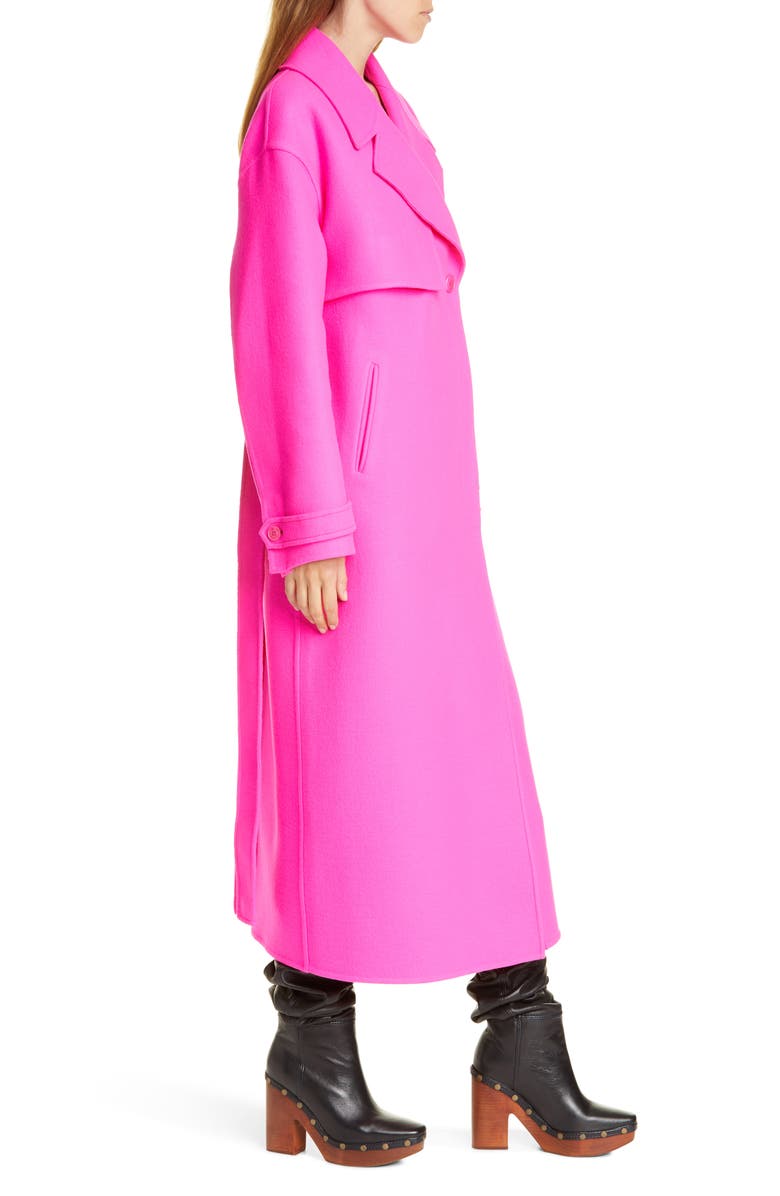 Jacquemus Le Manteau Sabe Long Trench Coat, Alternate, color, 