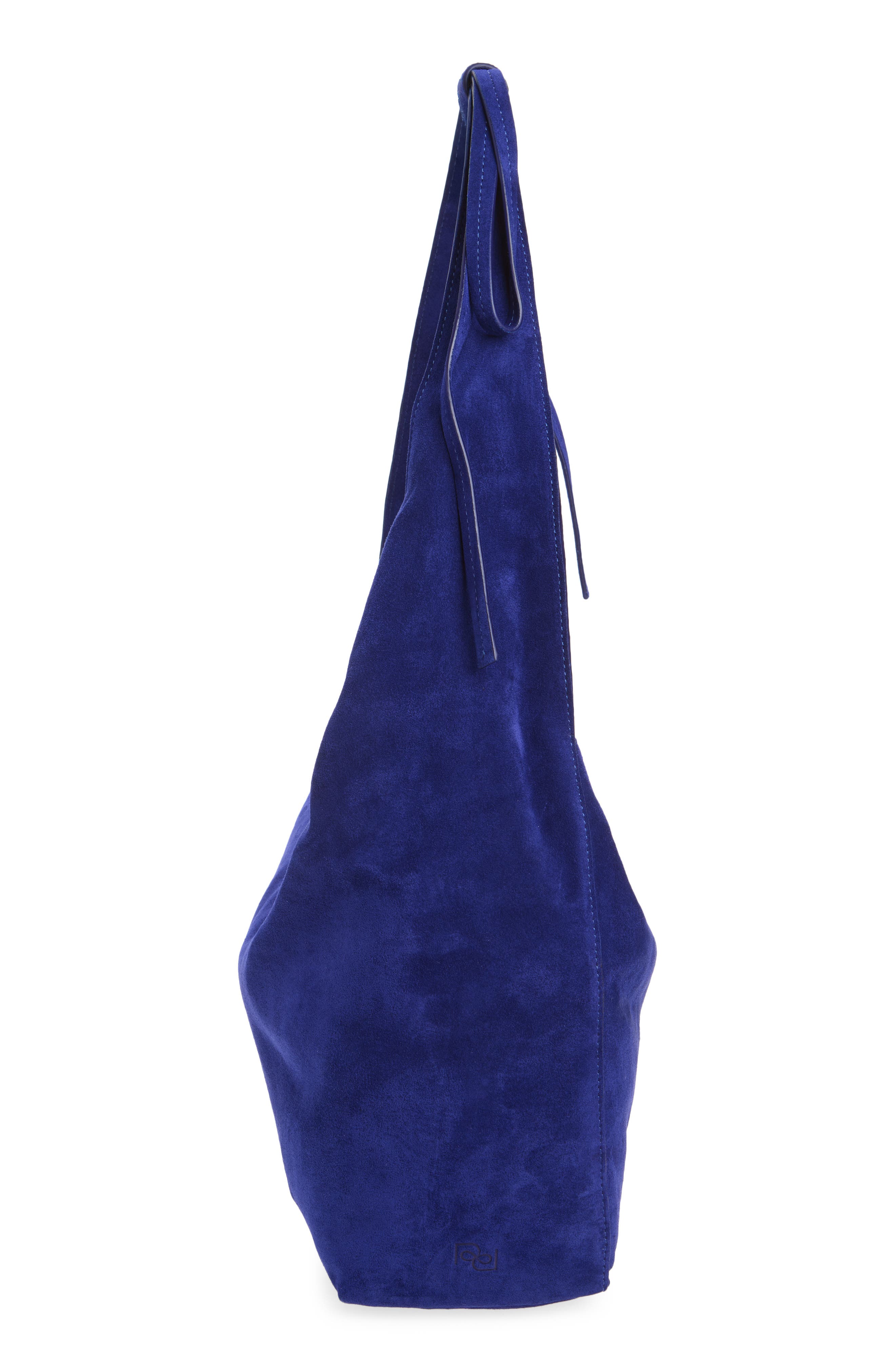 Medium Vittoria Suede Tote Bag, Alternate, color, COBALT SUEDE