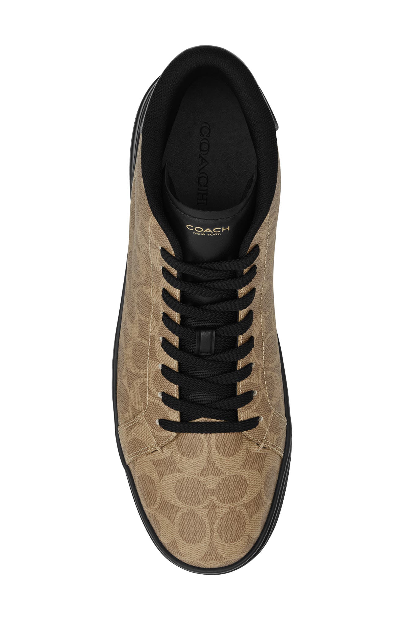 COACH High Line Signature High Top Sneaker, Alternate, color, Khaki Black