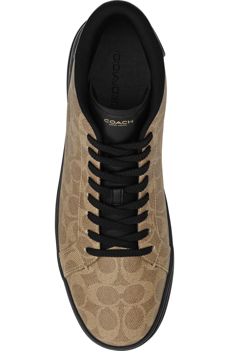 COACH High Line Signature High Top Sneaker, Alternate, color, Khaki Black