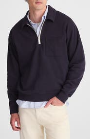 Madewell The McCarren Midweight Quarter Zip Sweatshirt