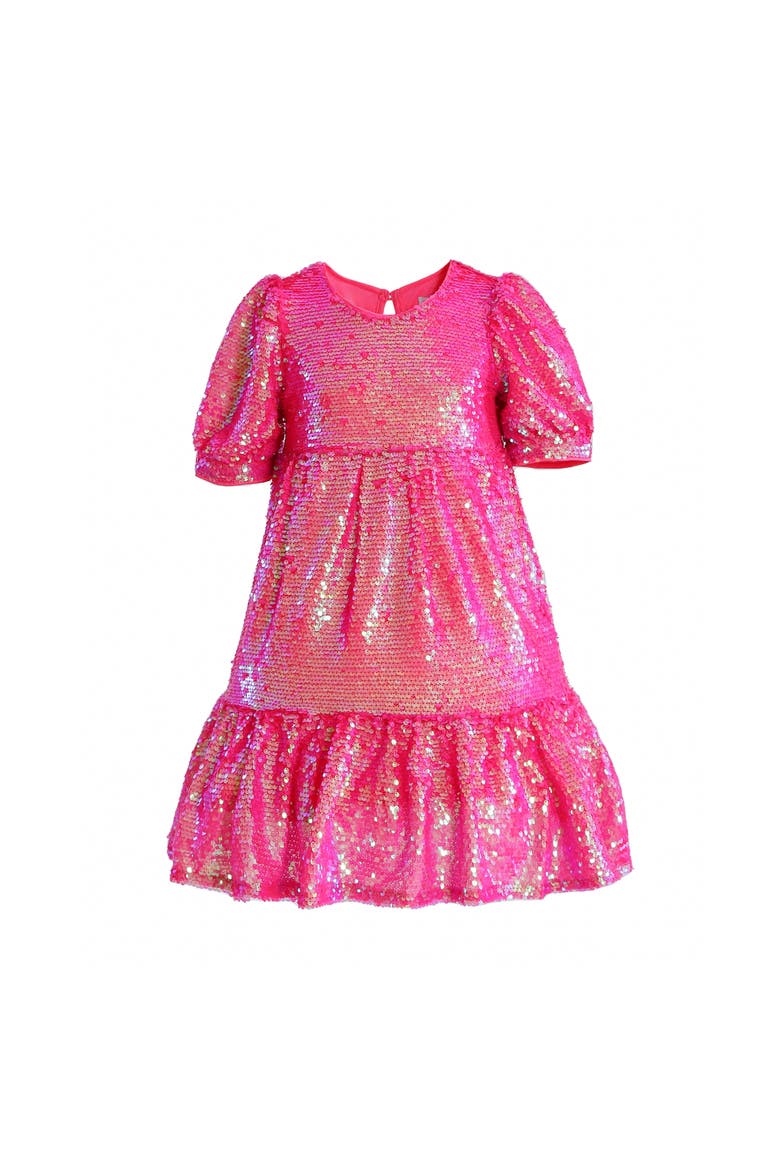 Elira Sequin Party Dress, Main, color, Pink