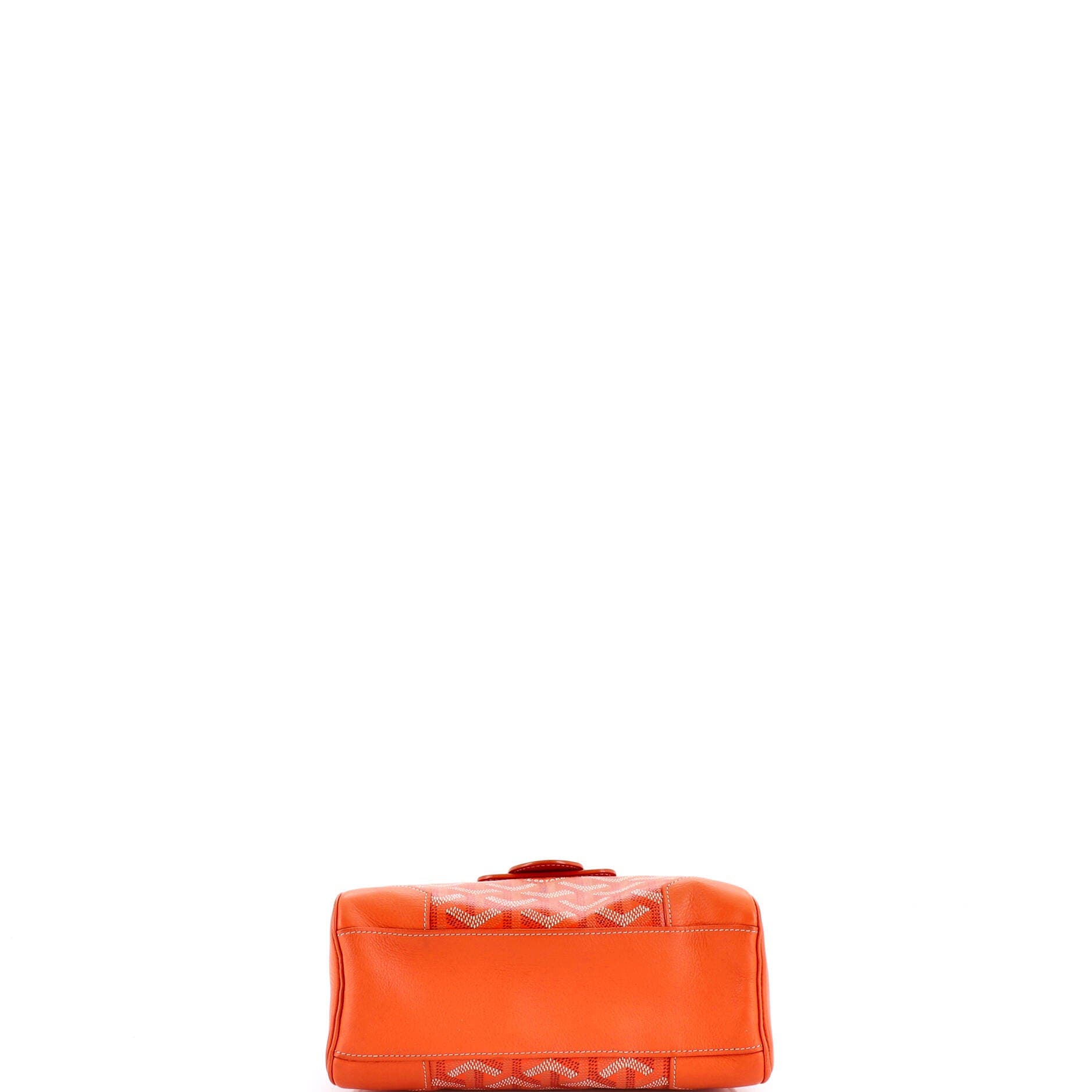 Pre-Owned Goyard Saigon Top Handle Bag Coated Canvas with Leather Mini, Alternate, color, Orange