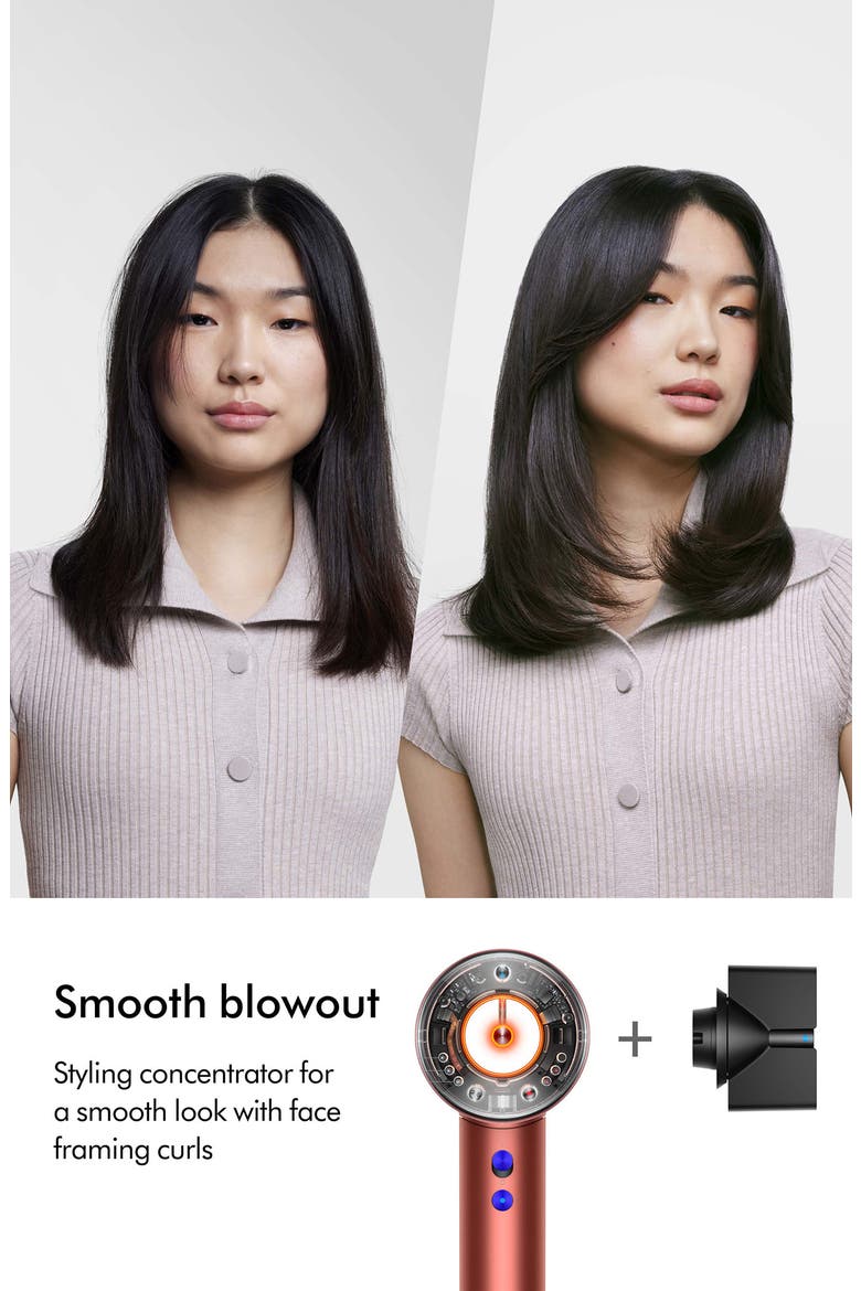 Special Edition Supersonic Nural Hair Dryer in Strawberry Bronze, Alternate, color, STRAWBERRY BRONZE & BLUSH PINK
